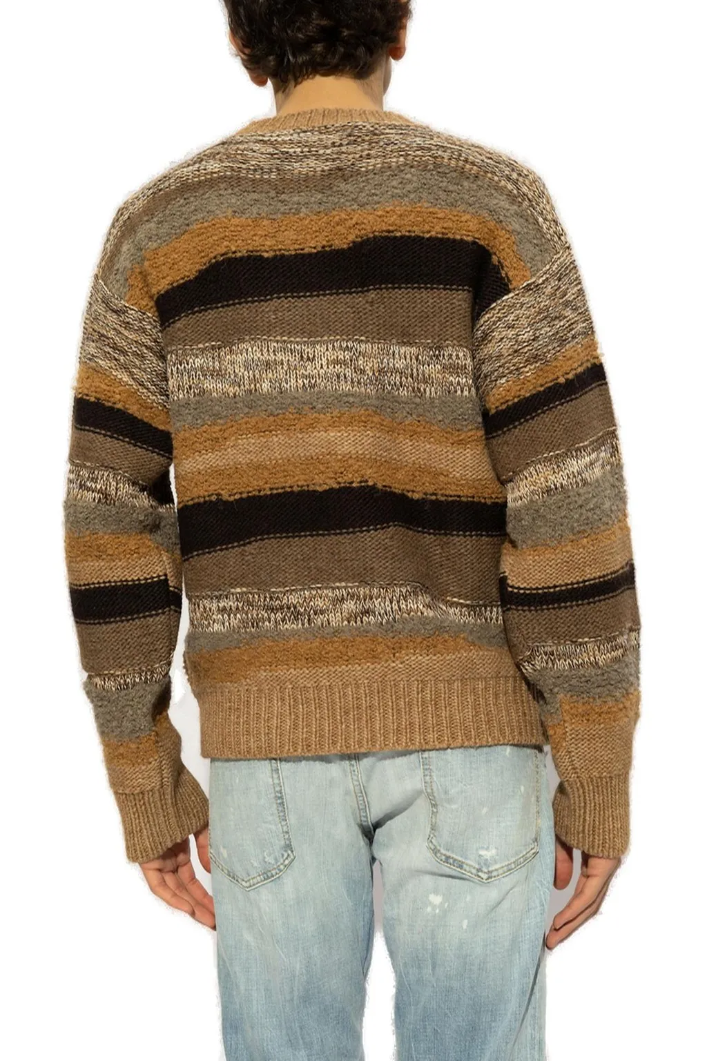 Dsquared2 Striped Pattern Knitted Jumper