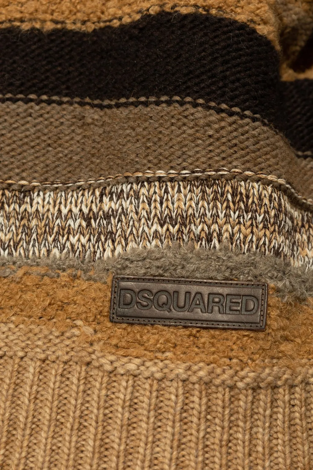 Dsquared2 Striped Pattern Knitted Jumper