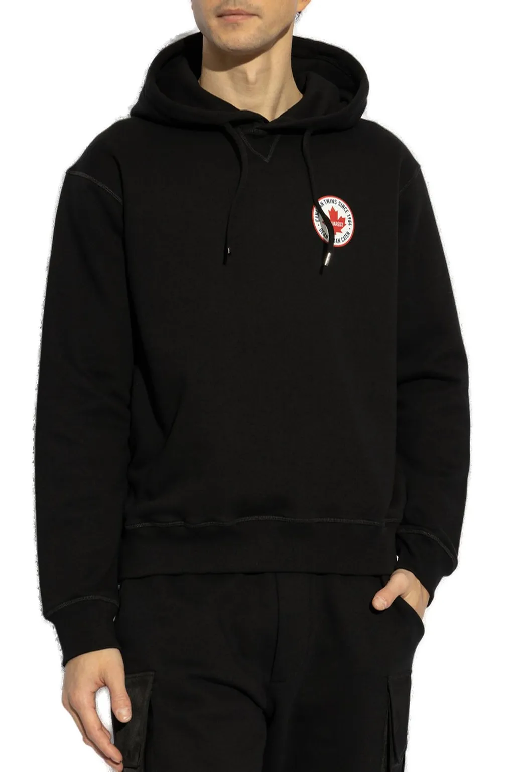 Dsquared2 Cool Fit Logo Patch Hoodie