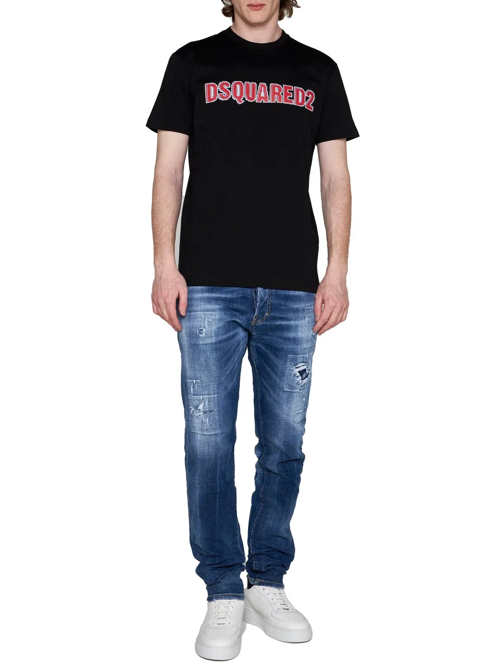 Dsquared2 Logo Printed Crewneck T-Shirt