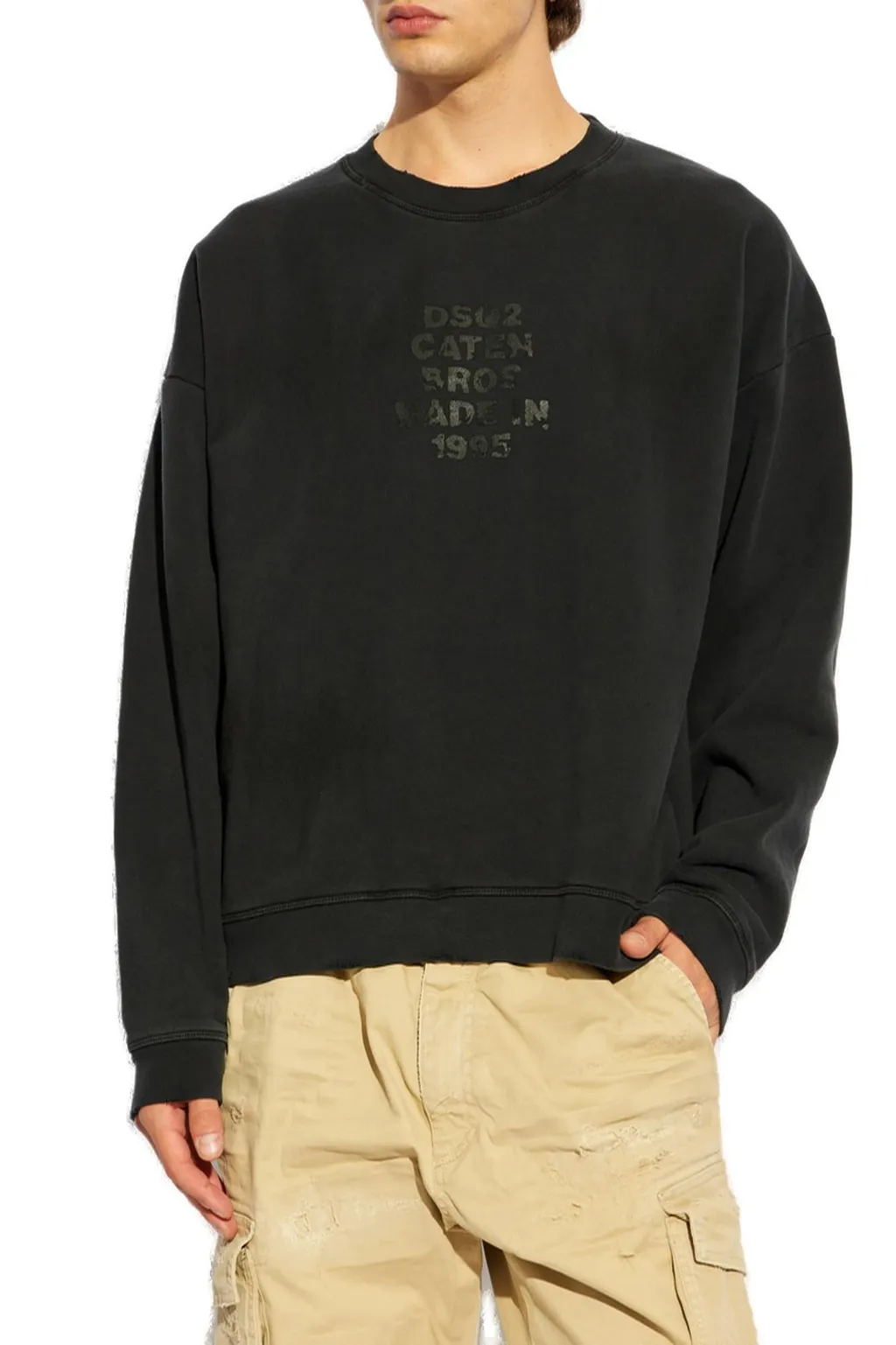 Dsquared2 Logo Printed Crewneck Sweatshirt