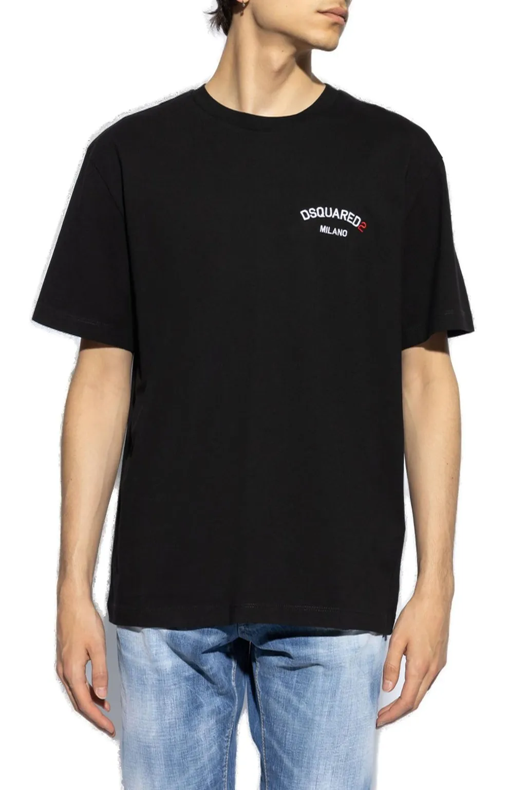 Dsquared2 Logo-Embroidered Crewneck T-Shirt