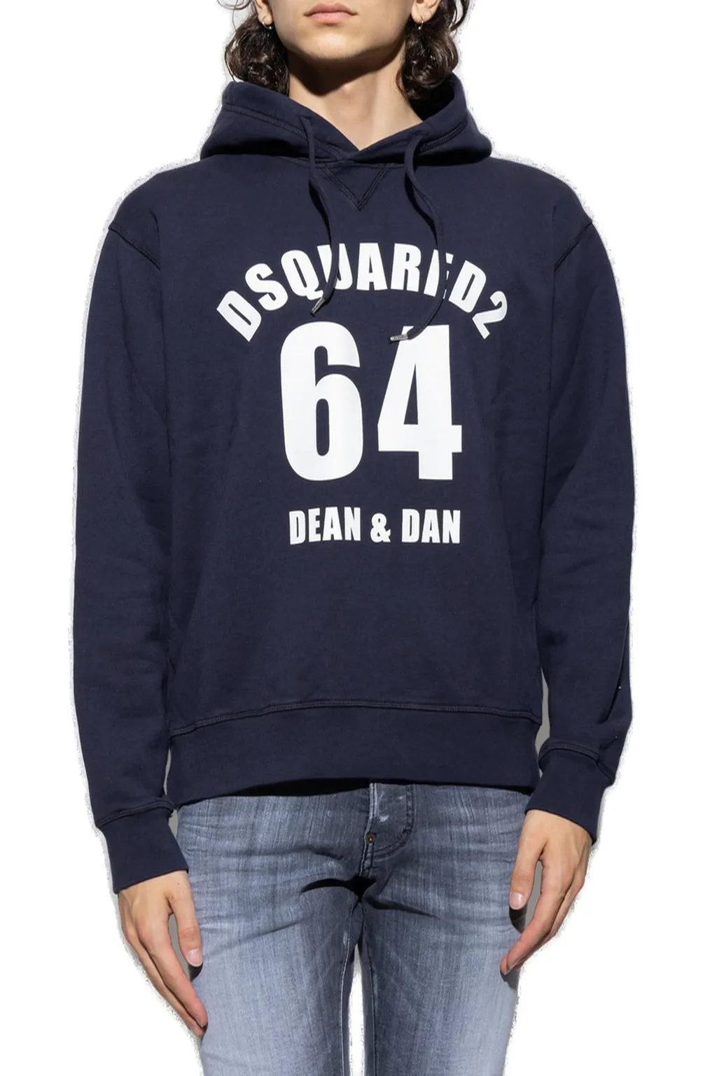 Dsquared2 Logo Printed Drawstring Hoodie
