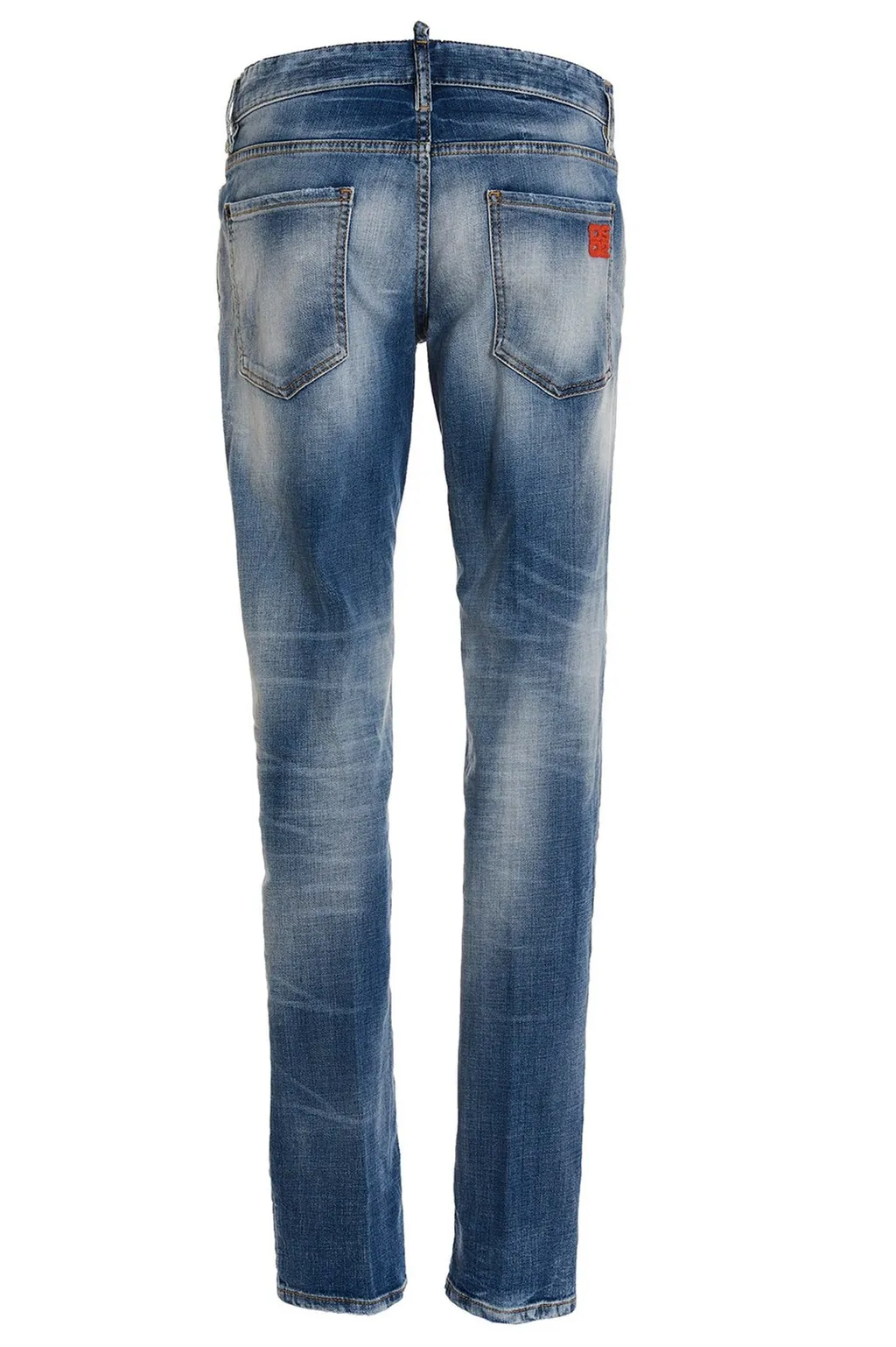 Dsquared2 Logo Embroidered Straight Leg Jeans