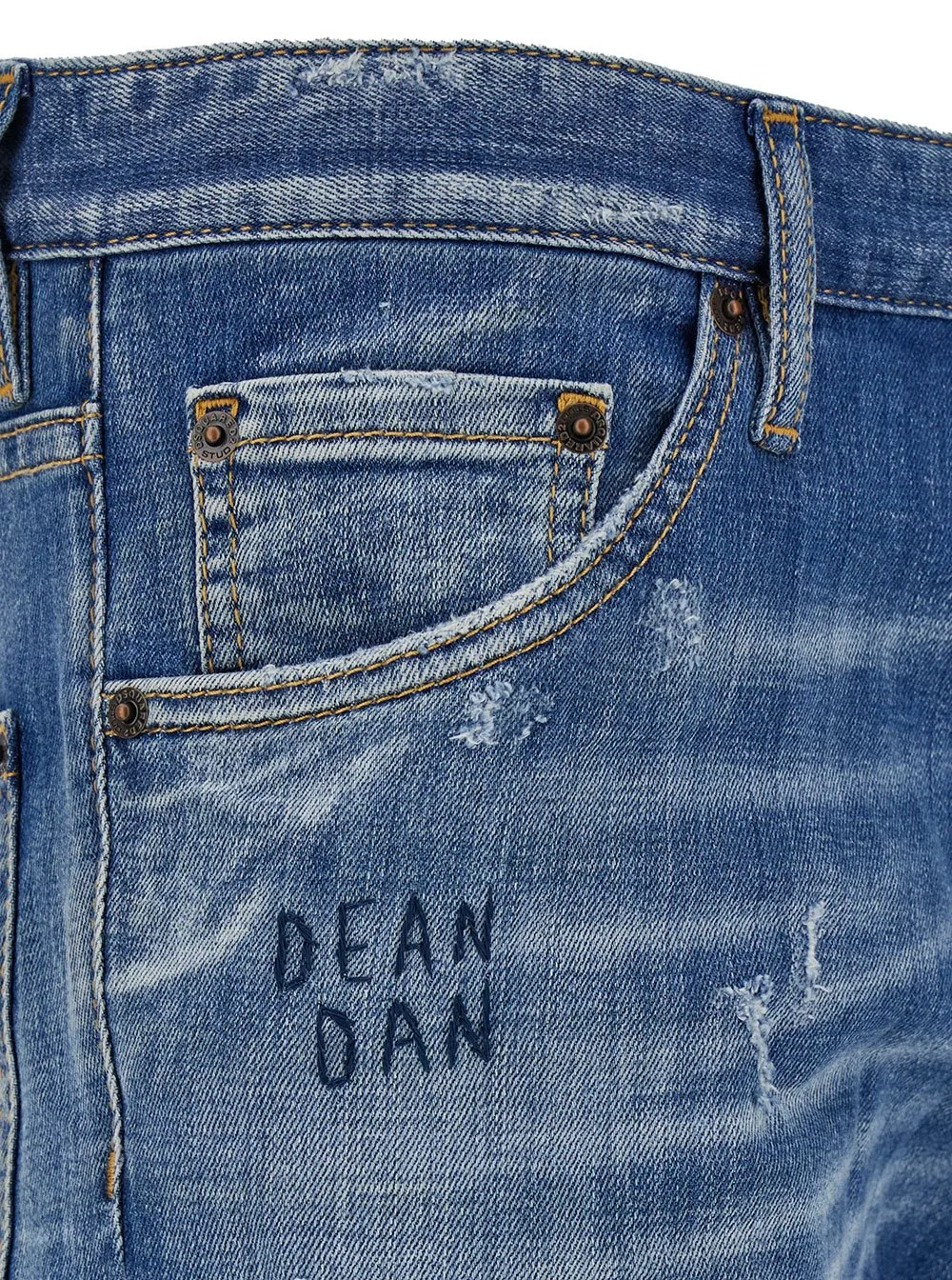 Dsquared2 Cool Guy Distressed Mid Rise Jeans