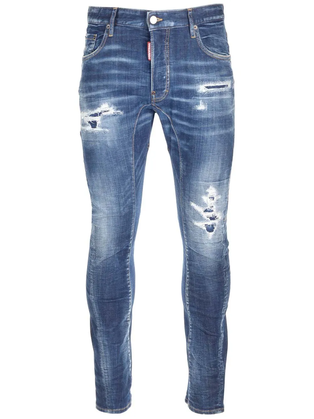 Dsquared2 Straight-Leg Diistressed Jeans