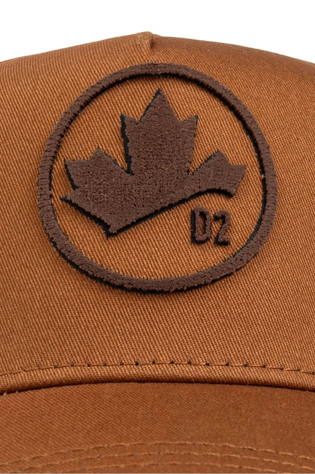 Dsquared2 Maple Leaf-Appliqué Distressed Baseball Cap