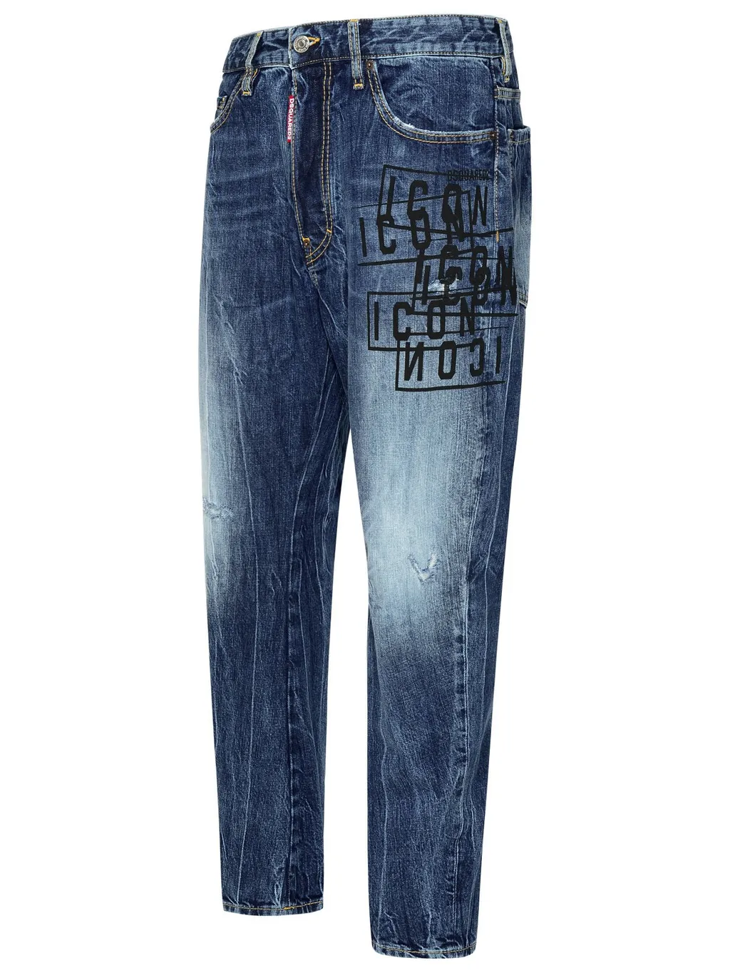 Dsquared2 Icon Printed Straight-Leg Jeans