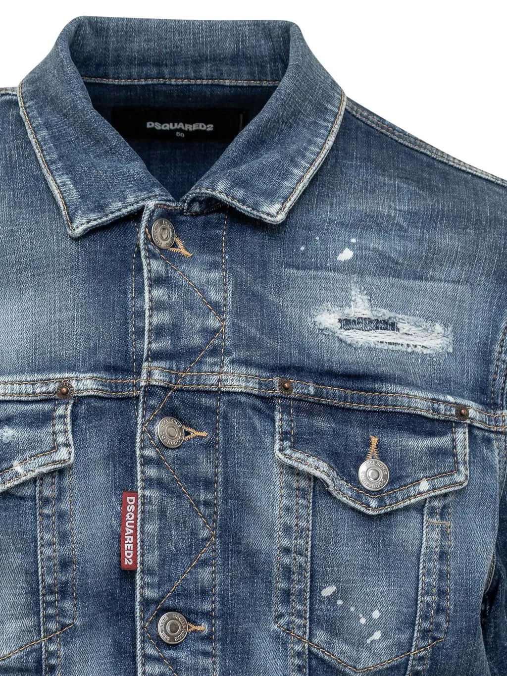 Dsquared2 Distressed Denim Jacket