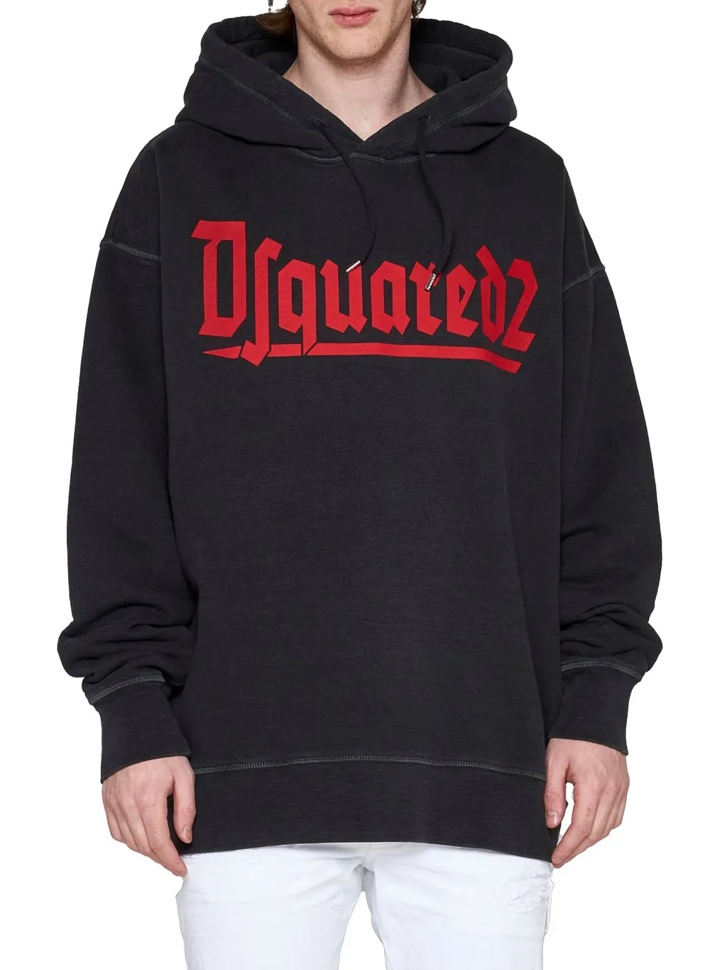 Dsquared2 Logo Printed Drawstring Hoodie