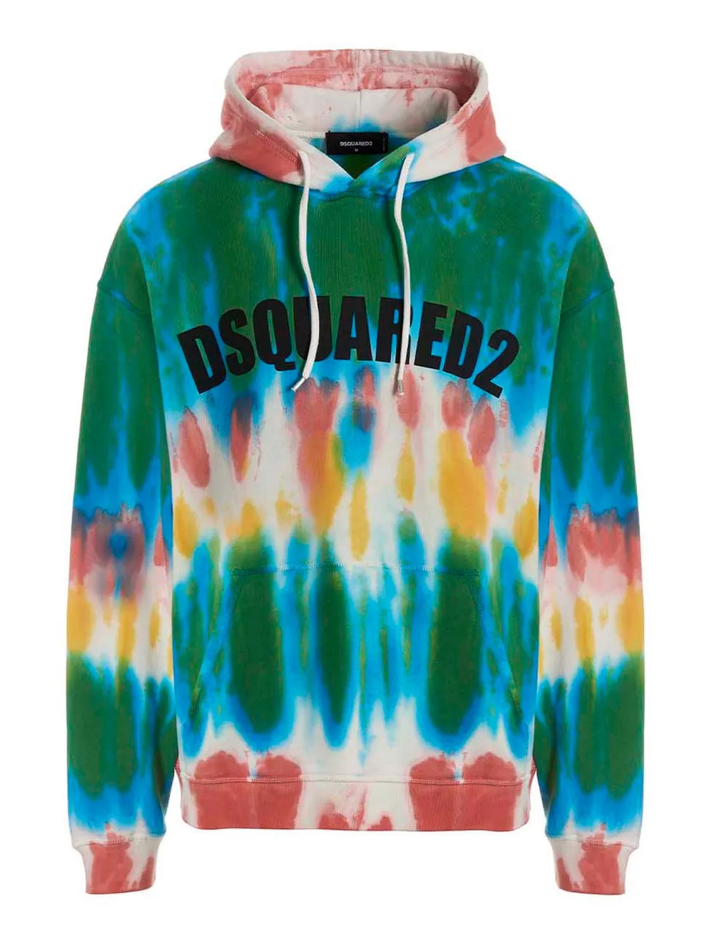 Dsquared2 Tie-Dyed Logo Printed Hoodie