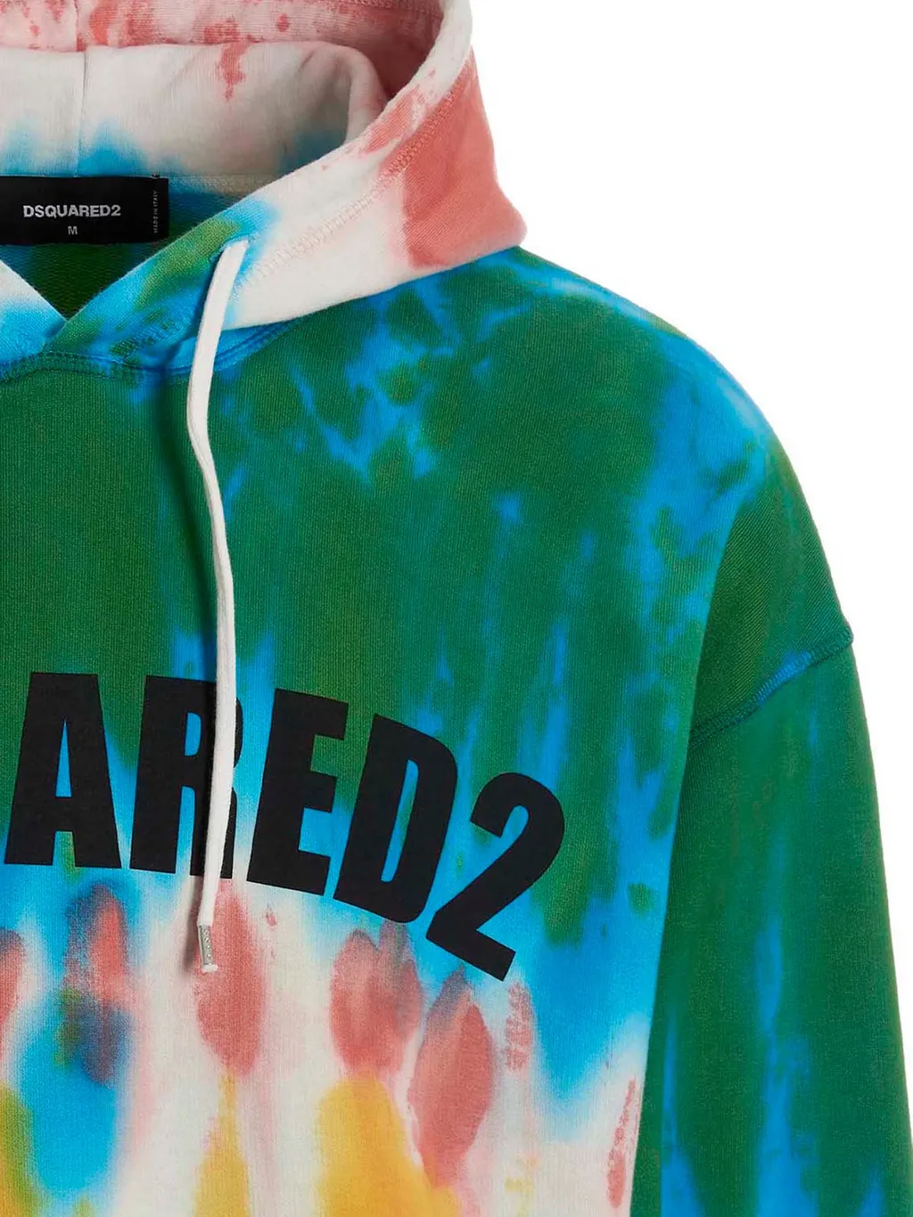 Dsquared2 Tie-Dyed Logo Printed Hoodie