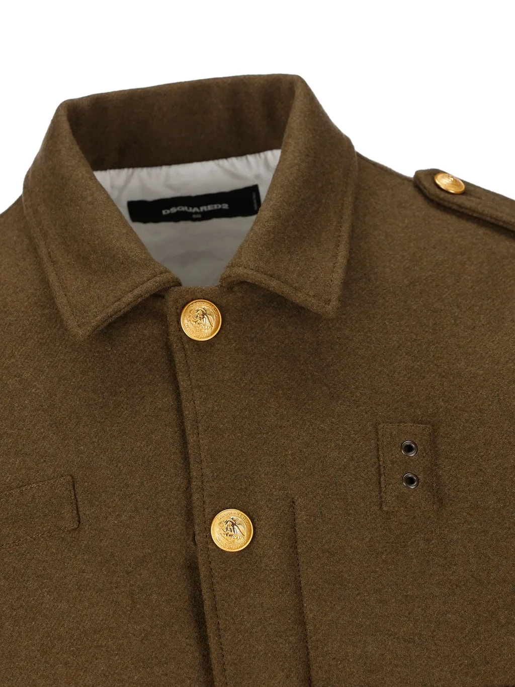 Dsquared2 Military Epaulette Button-Up Jacket