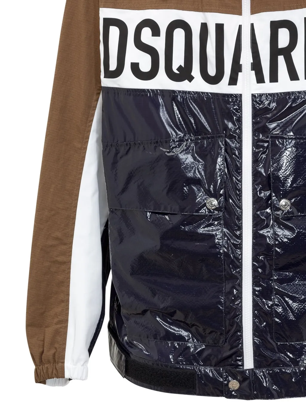 Dsquared2 Logo Printed Zipped Windbreaker