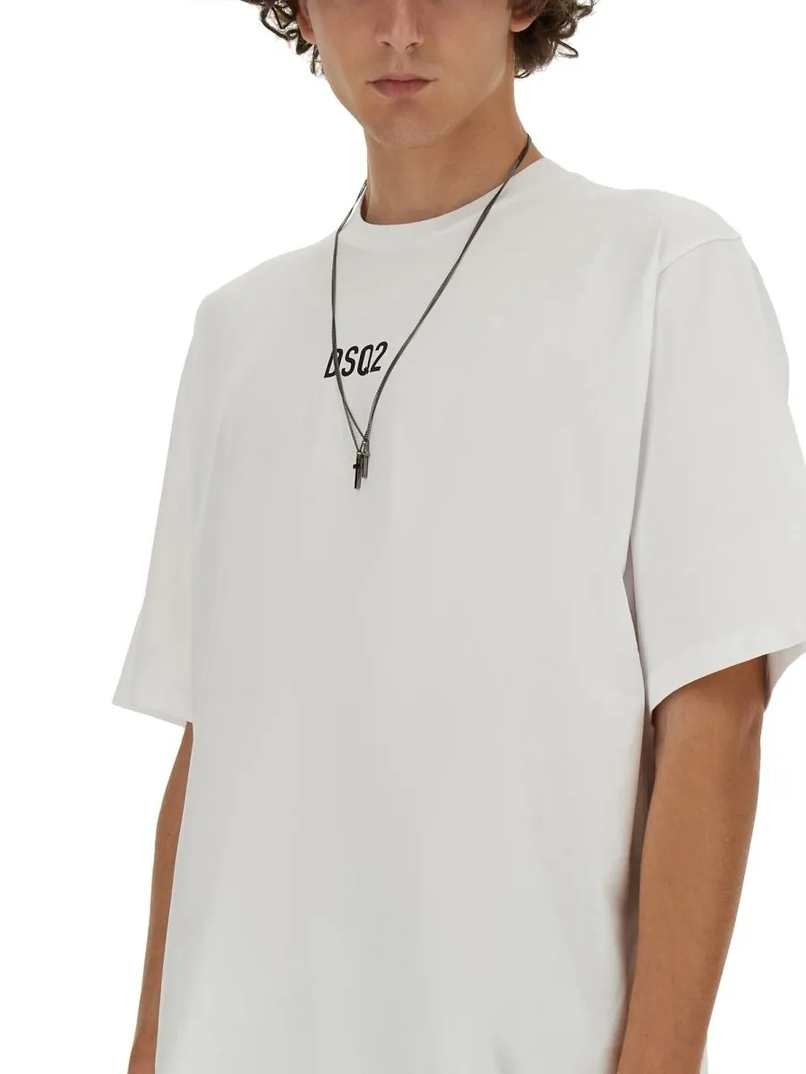 Dsquared2 Logo Printed Crewneck T-Shirt