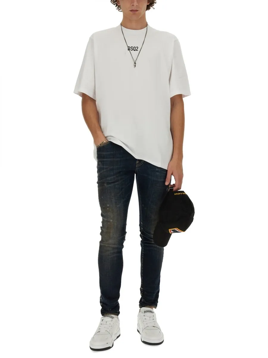 Dsquared2 Logo Printed Crewneck T-Shirt