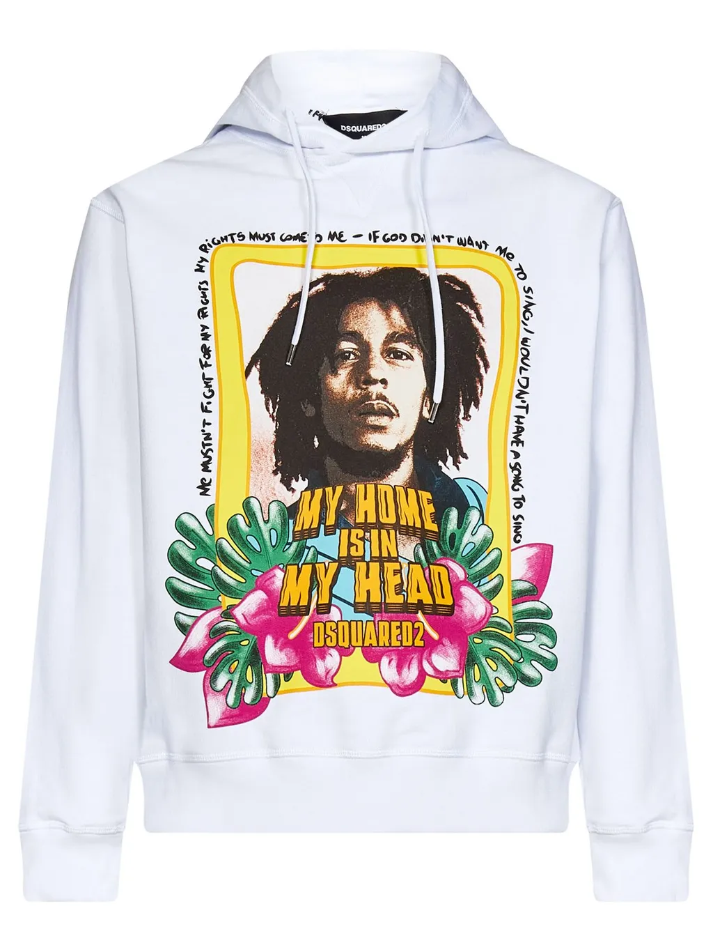 Dsquared2 Graphic Printed Drawstring Hoodie