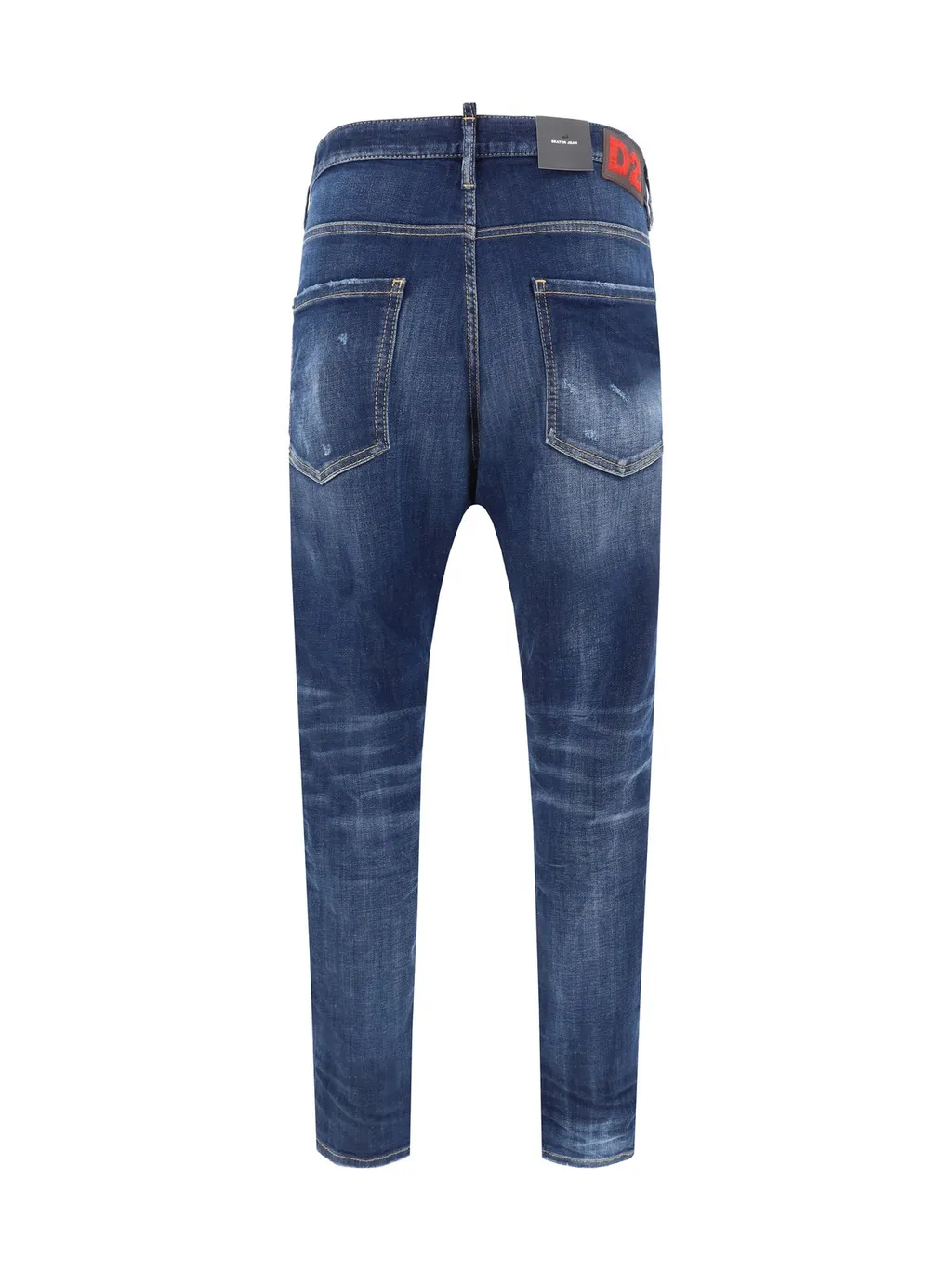 Dsquared2 Skater Logo Patch Distressed Jeans