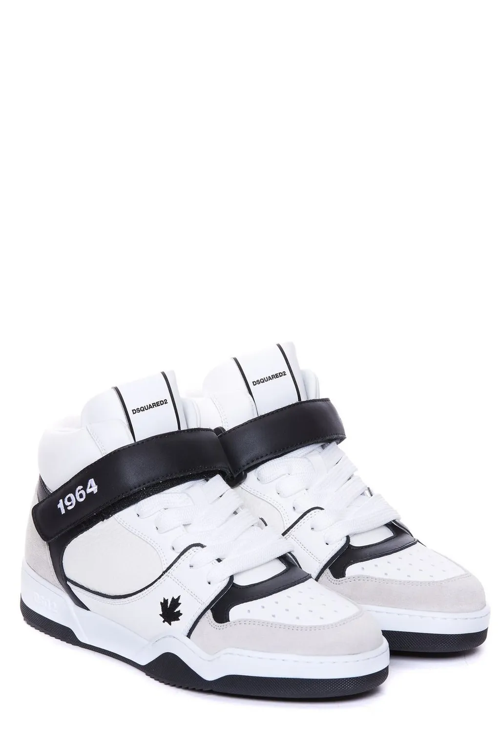 Dsquared2 Spiker Round Toe Lace-Up Sneakers