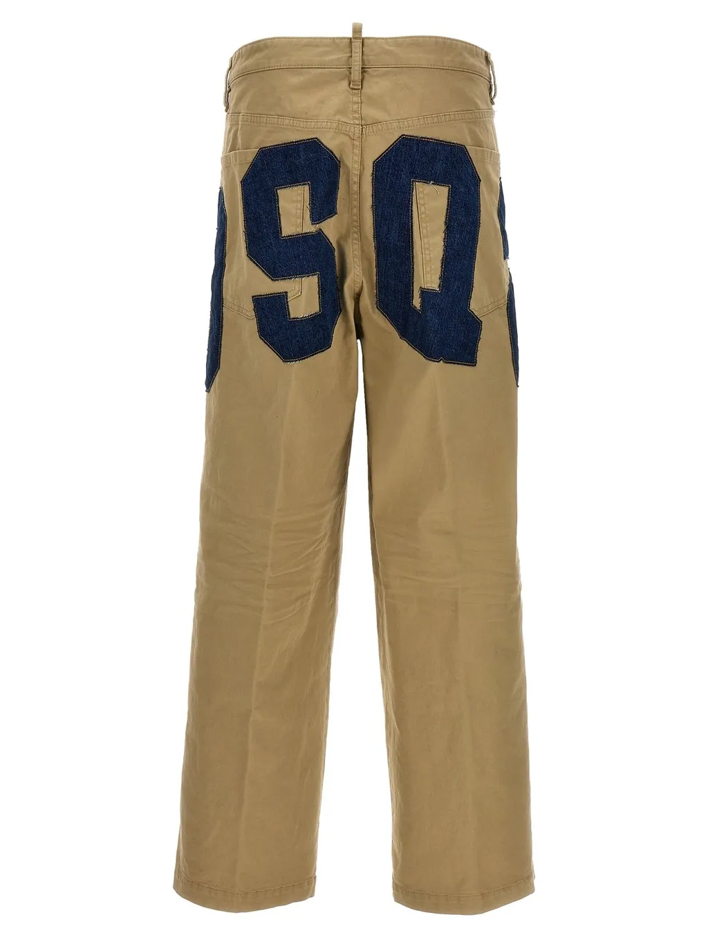 Dsquared2 Logo Patch Straight-Leg Trousers