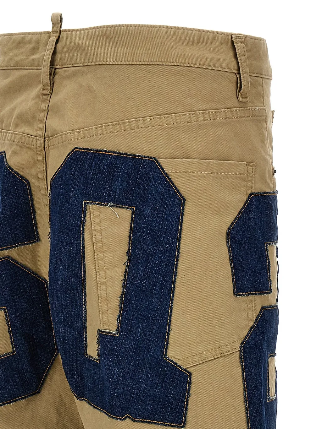 Dsquared2 Logo Patch Straight-Leg Trousers