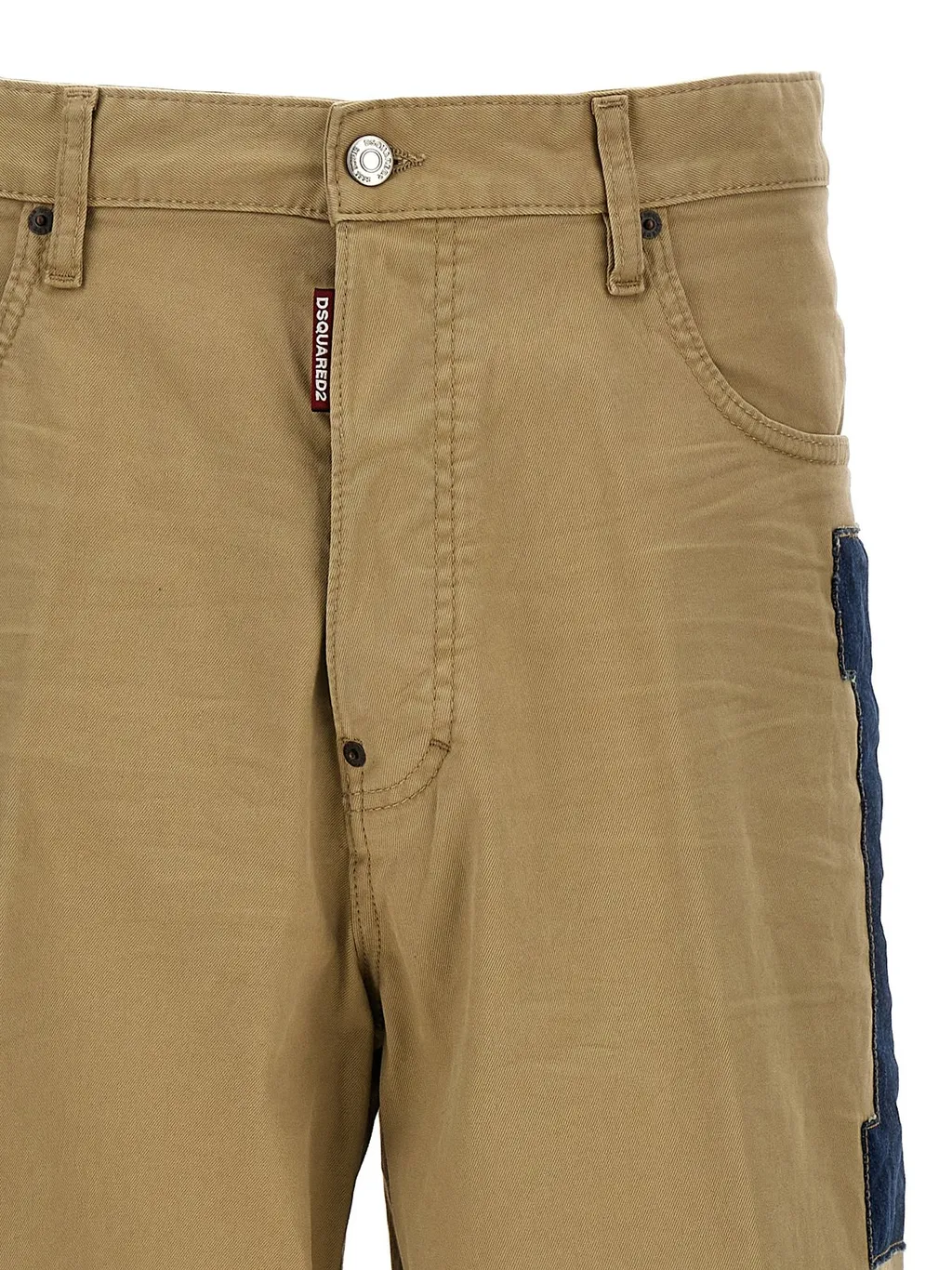 Dsquared2 Logo Patch Straight-Leg Trousers