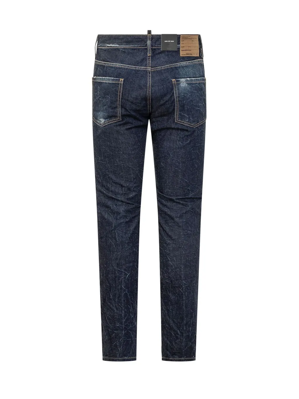 Dsquared2 Logo Patch Straight Leg Jeans