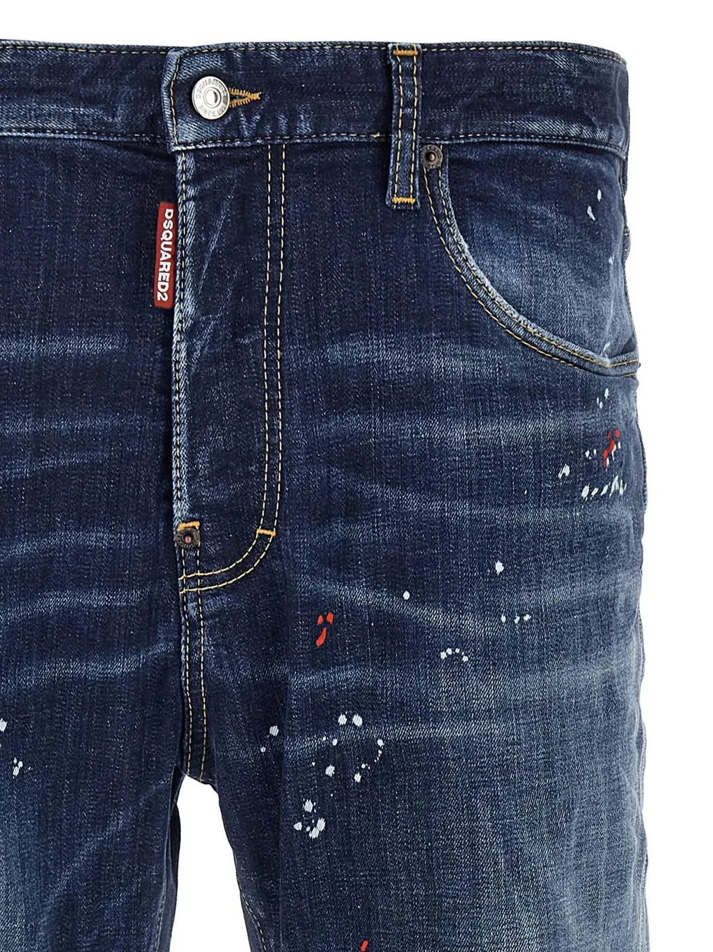 Dsquared2 Distressed Straight-Leg Jeans