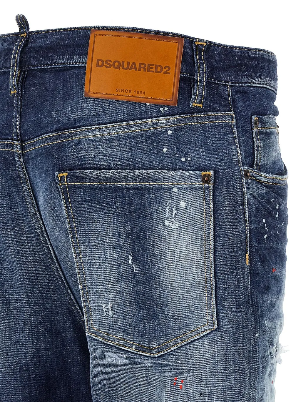 Dsquared2 Distressed Straight-Leg Jeans