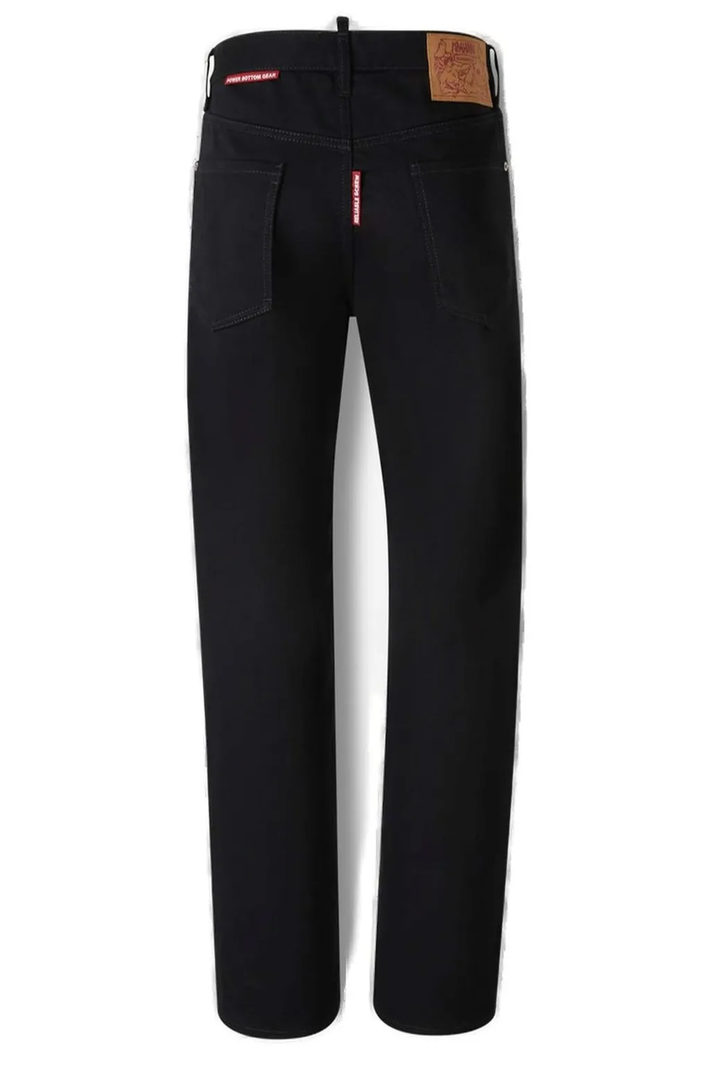 Dsquared2 Logo Patch Straight-Leg Jeans