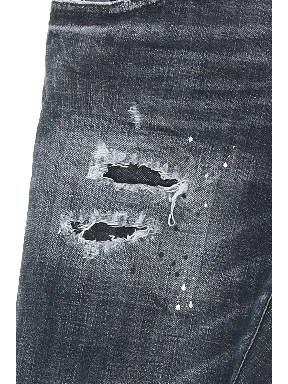 Dsquared2 Logo Patch Distressed Jeans