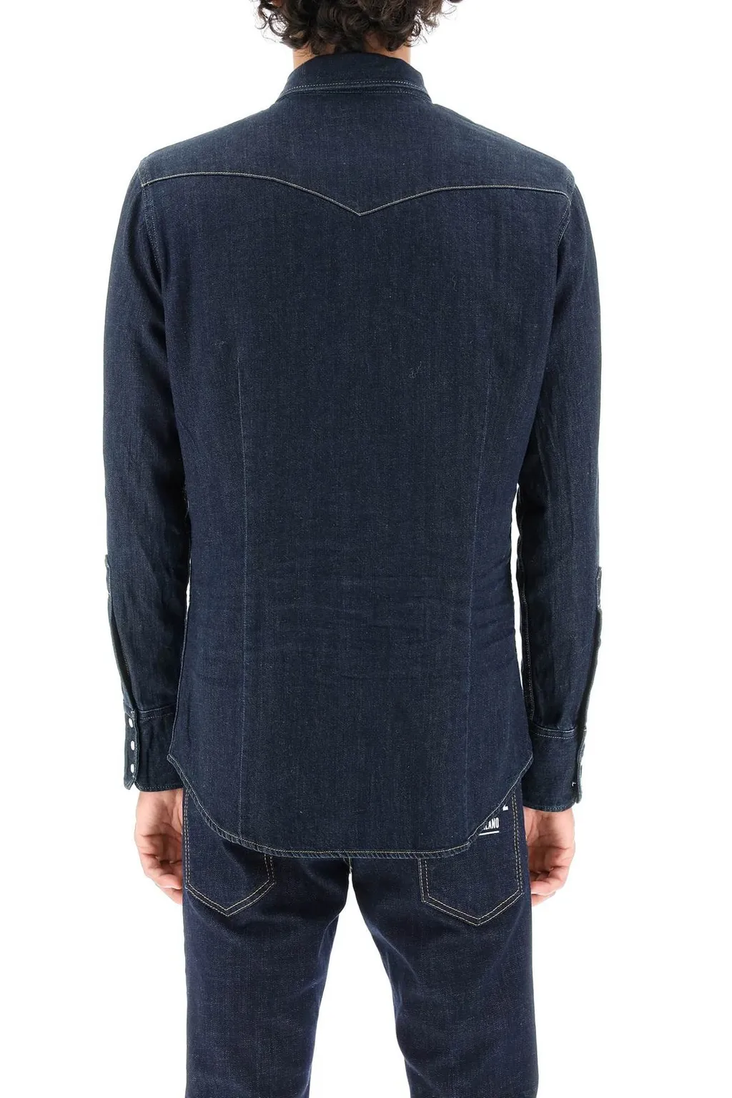 Dsquared2 Long-Sleeved Buttoned Denim Shirt