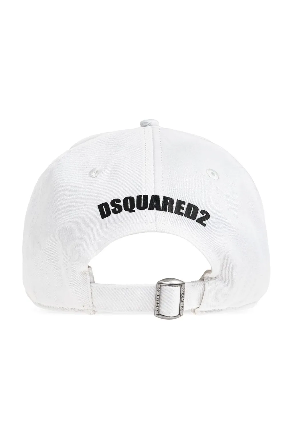 Dsquared2 Logo Printed Distressed Baseball Cap