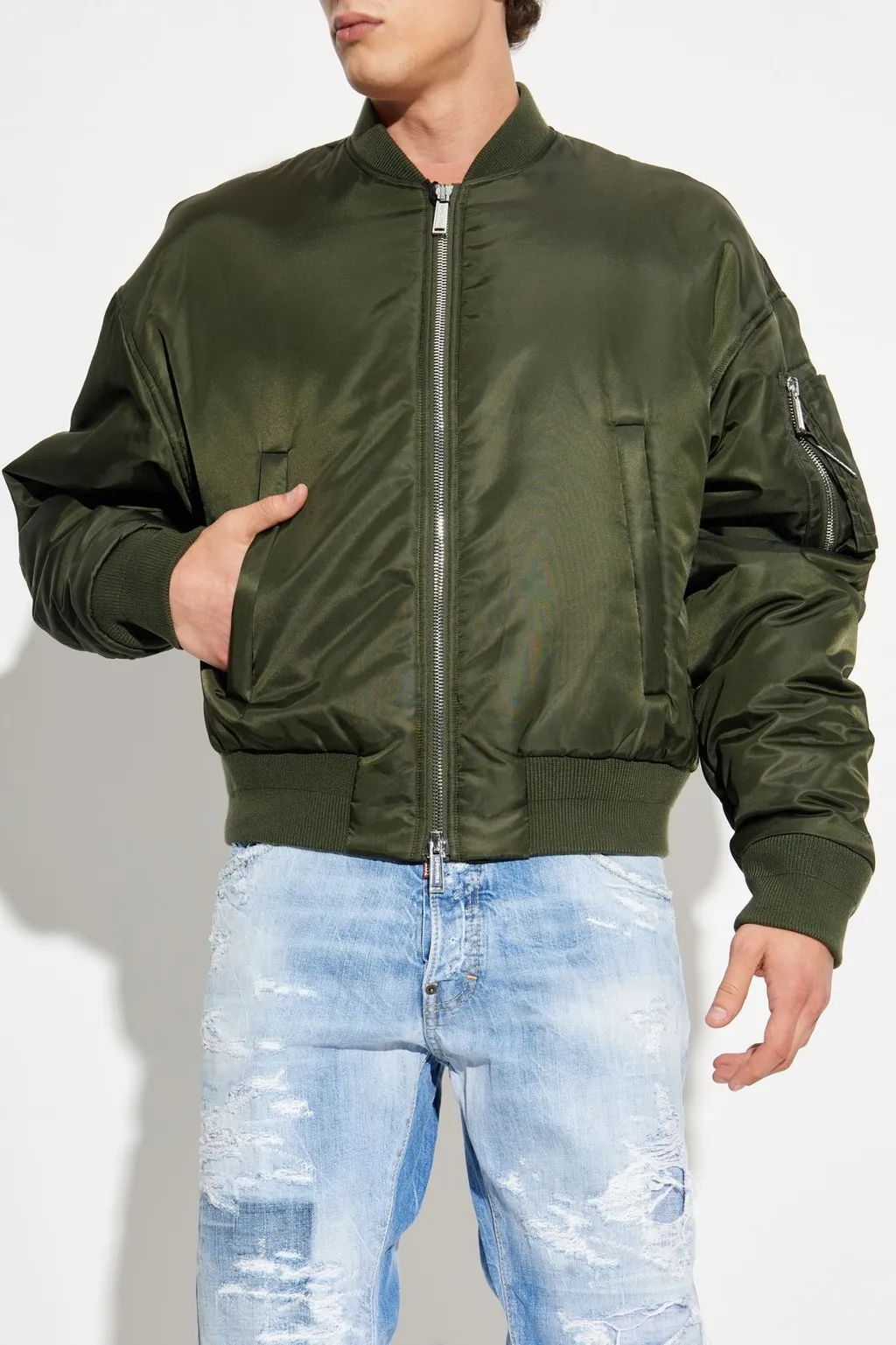 Dsquared2 Zip-Up Bomber Jacket