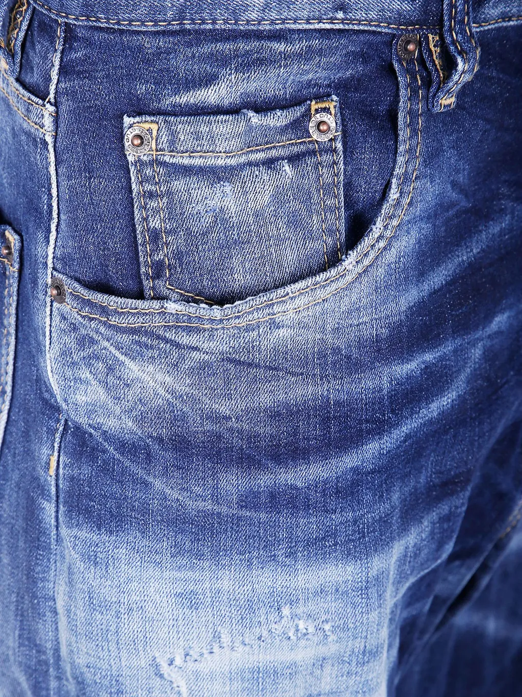 Dsquared2 Fade Effect Distressed Jeans