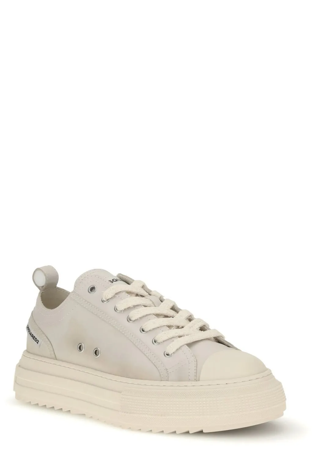 Dsquared2 Round-Toe Platform Lace-Up Sneakers