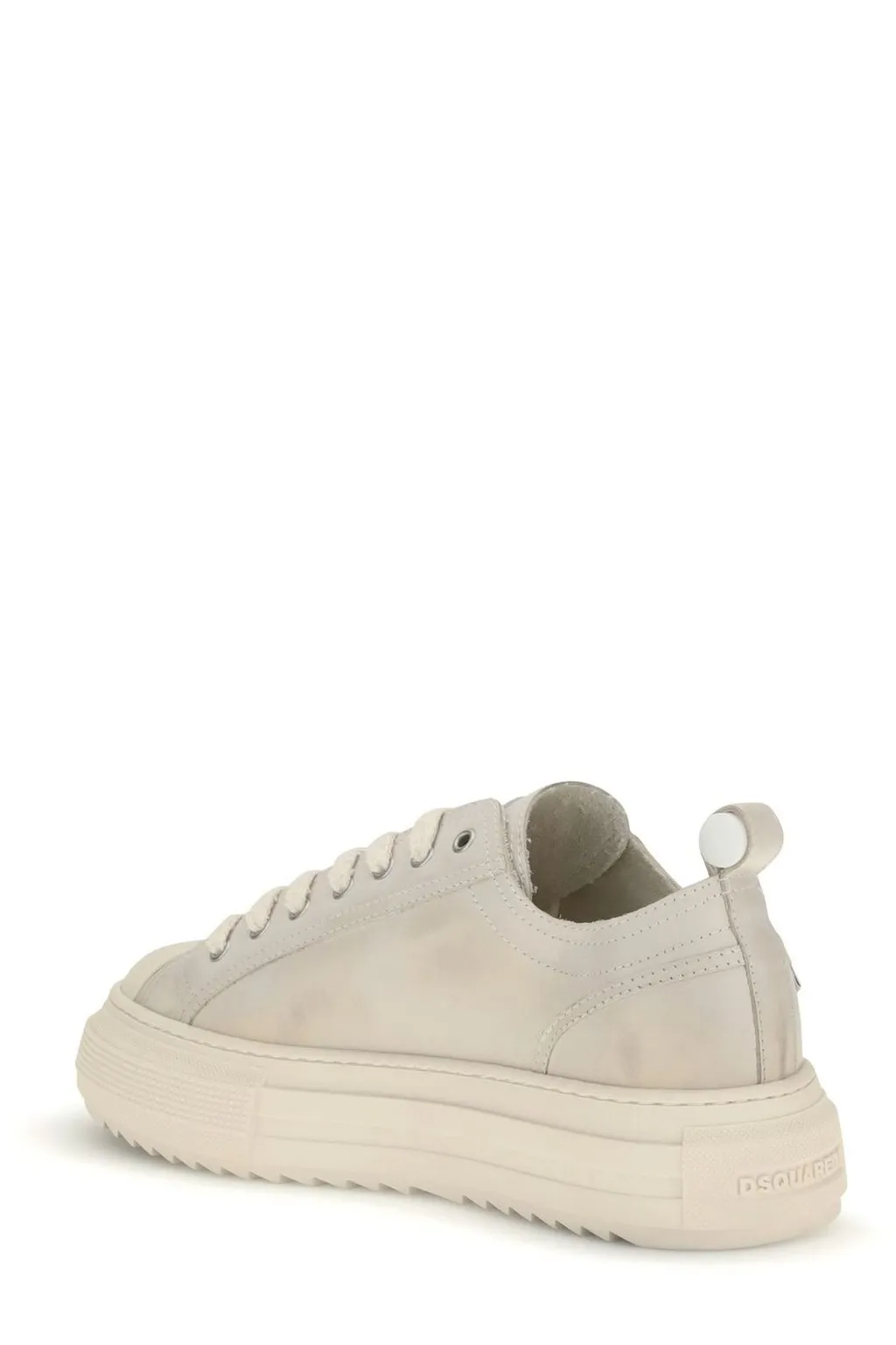 Dsquared2 Round-Toe Platform Lace-Up Sneakers