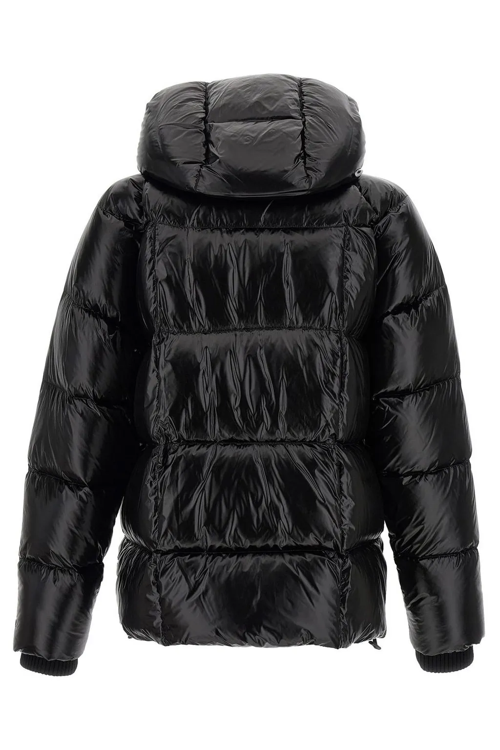 Dsquared2 Logo Patch Hooded Down Jacket