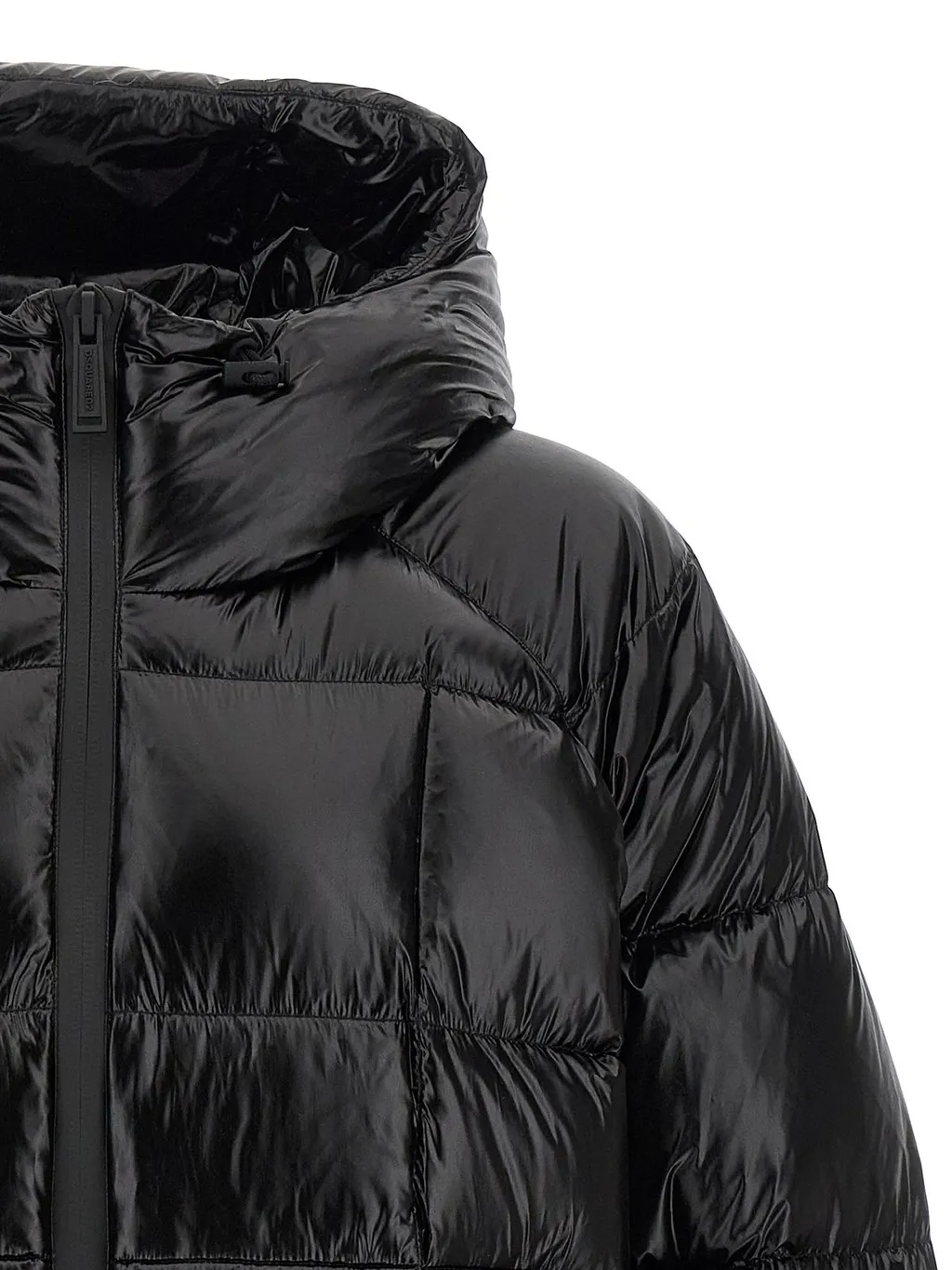Dsquared2 Logo Patch Hooded Down Jacket