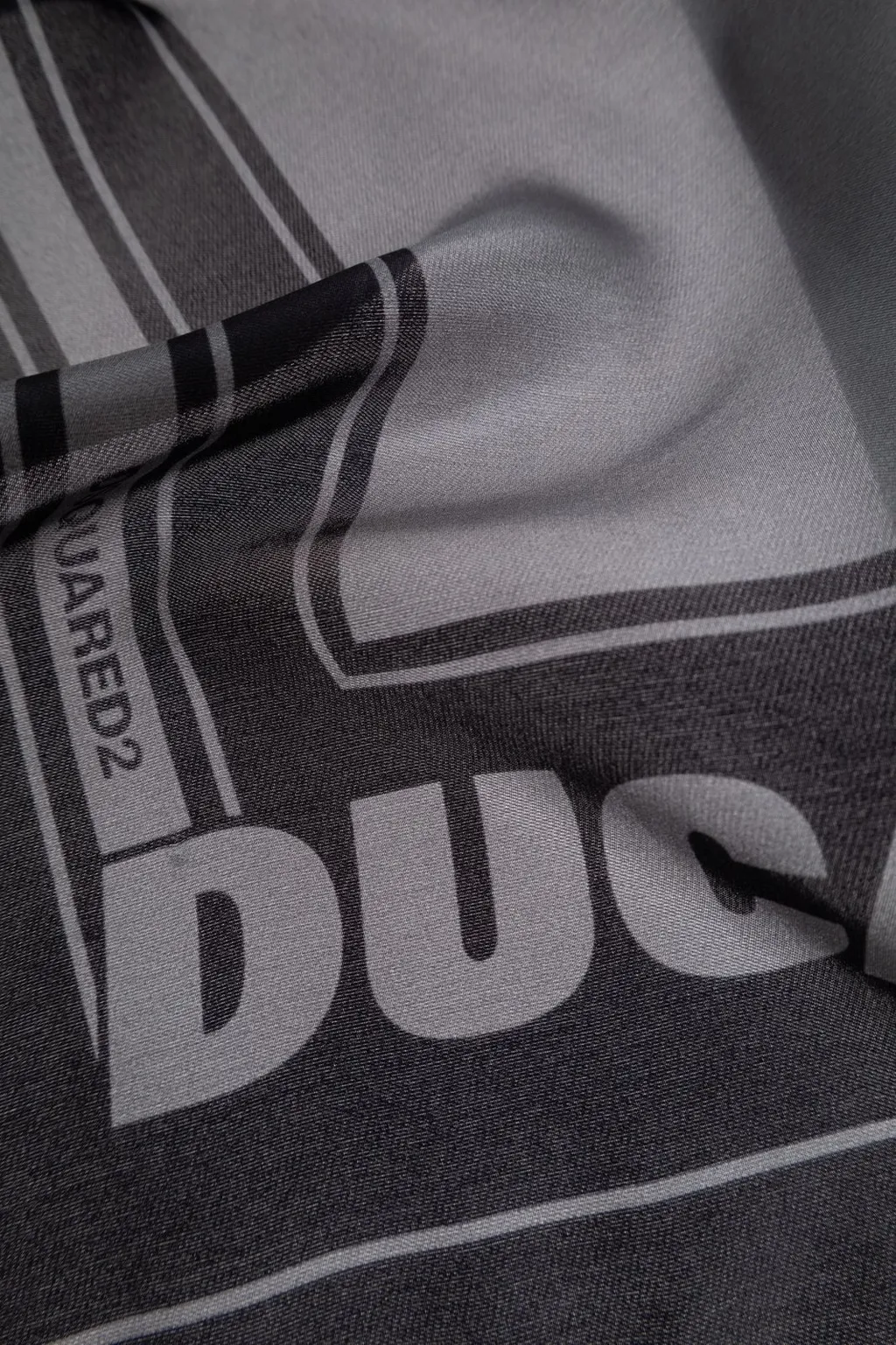 Dsquared2 X Ducati Logo Printed Scarf