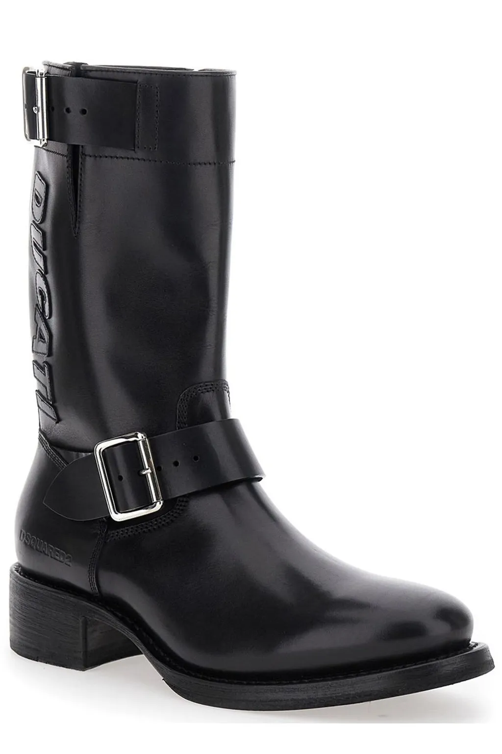 Dsquared2 X Ducati Buckle Strap Biker Boots