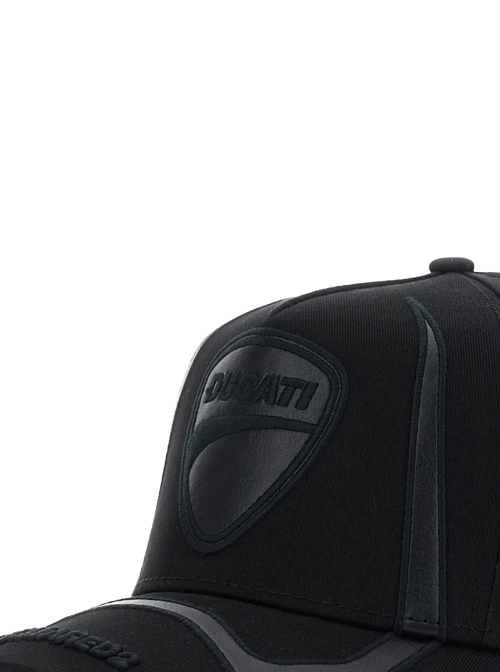 Dsquared2 X Ducati Logo Embroidered Baseball Cap