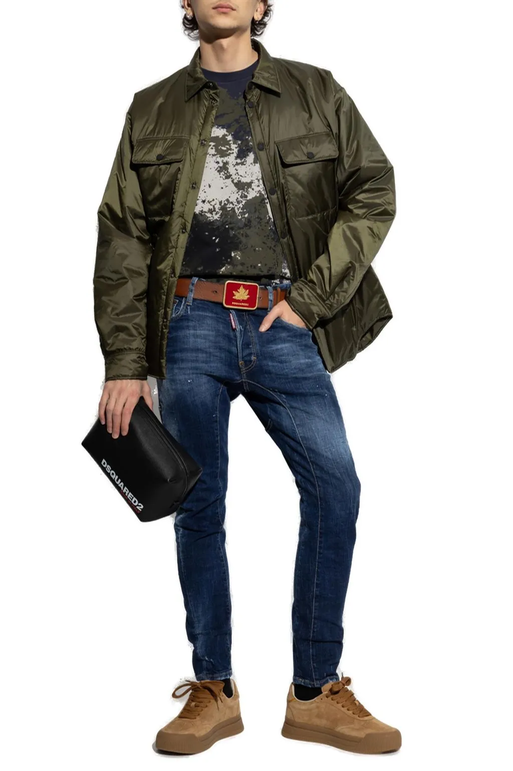 Dsquared2 Button-Up Padded Shirt Jacket