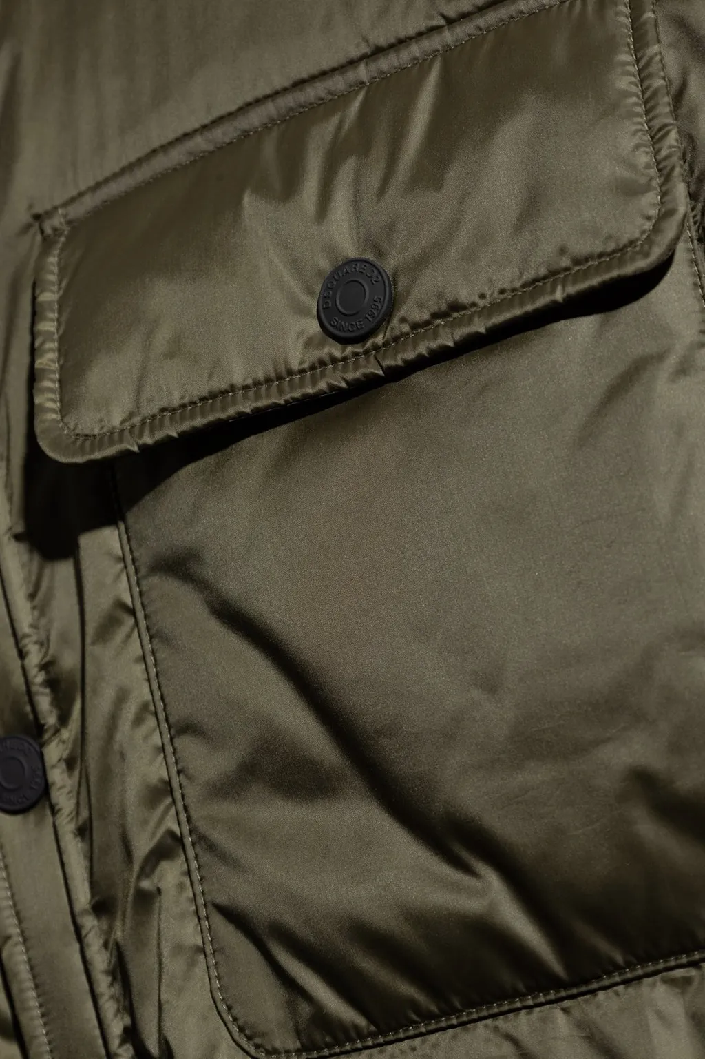Dsquared2 Button-Up Padded Shirt Jacket