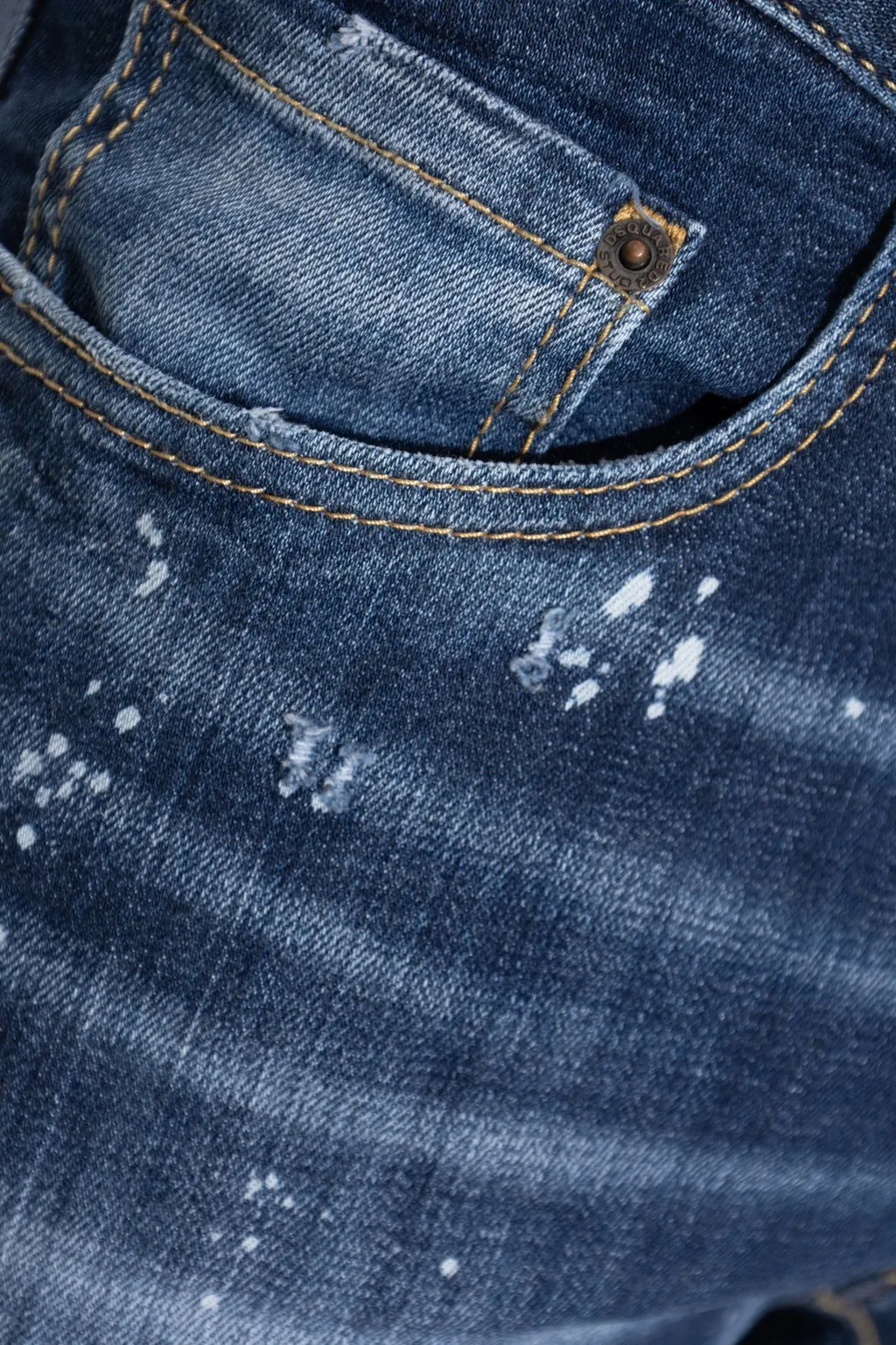Dsquared2 Distressed Biker Jeans