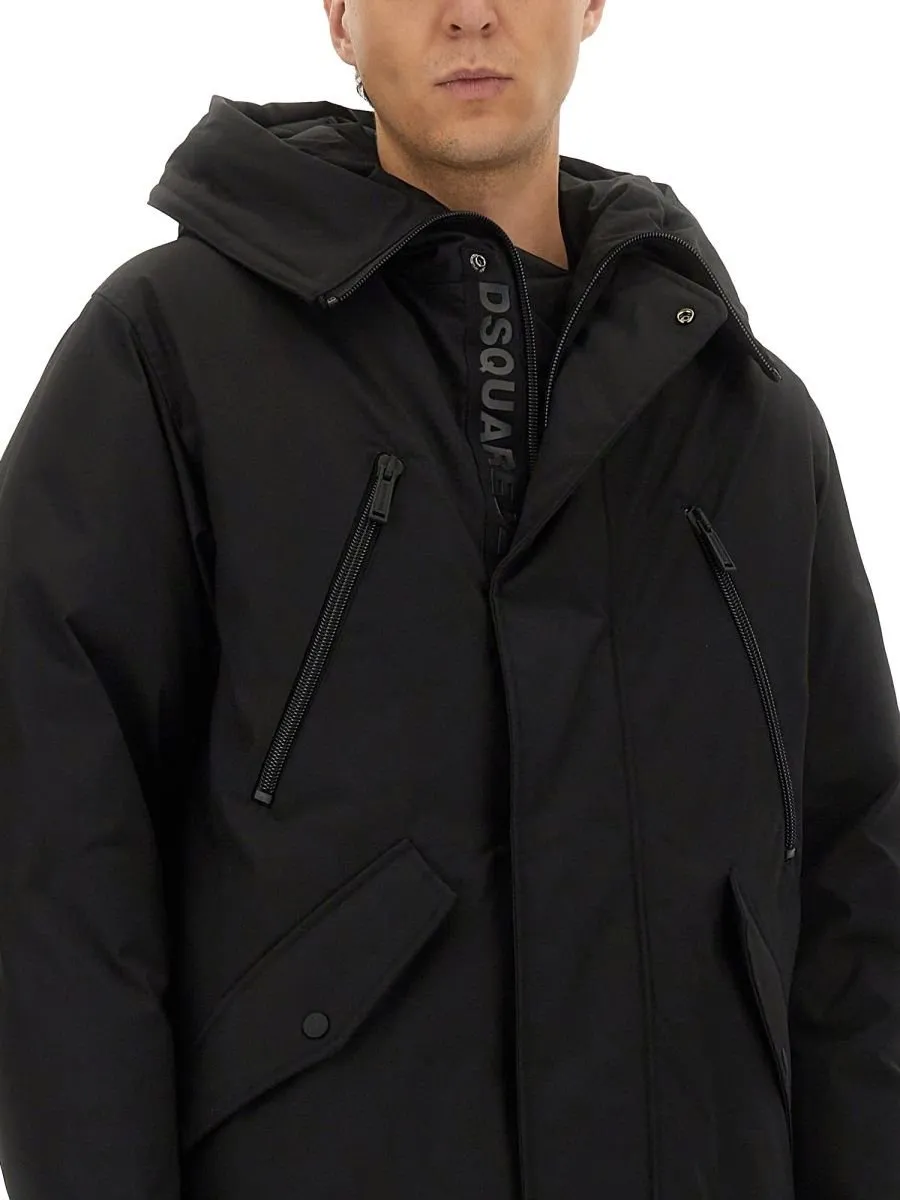 Dsquared2 Long-Sleeved Hooded Coat