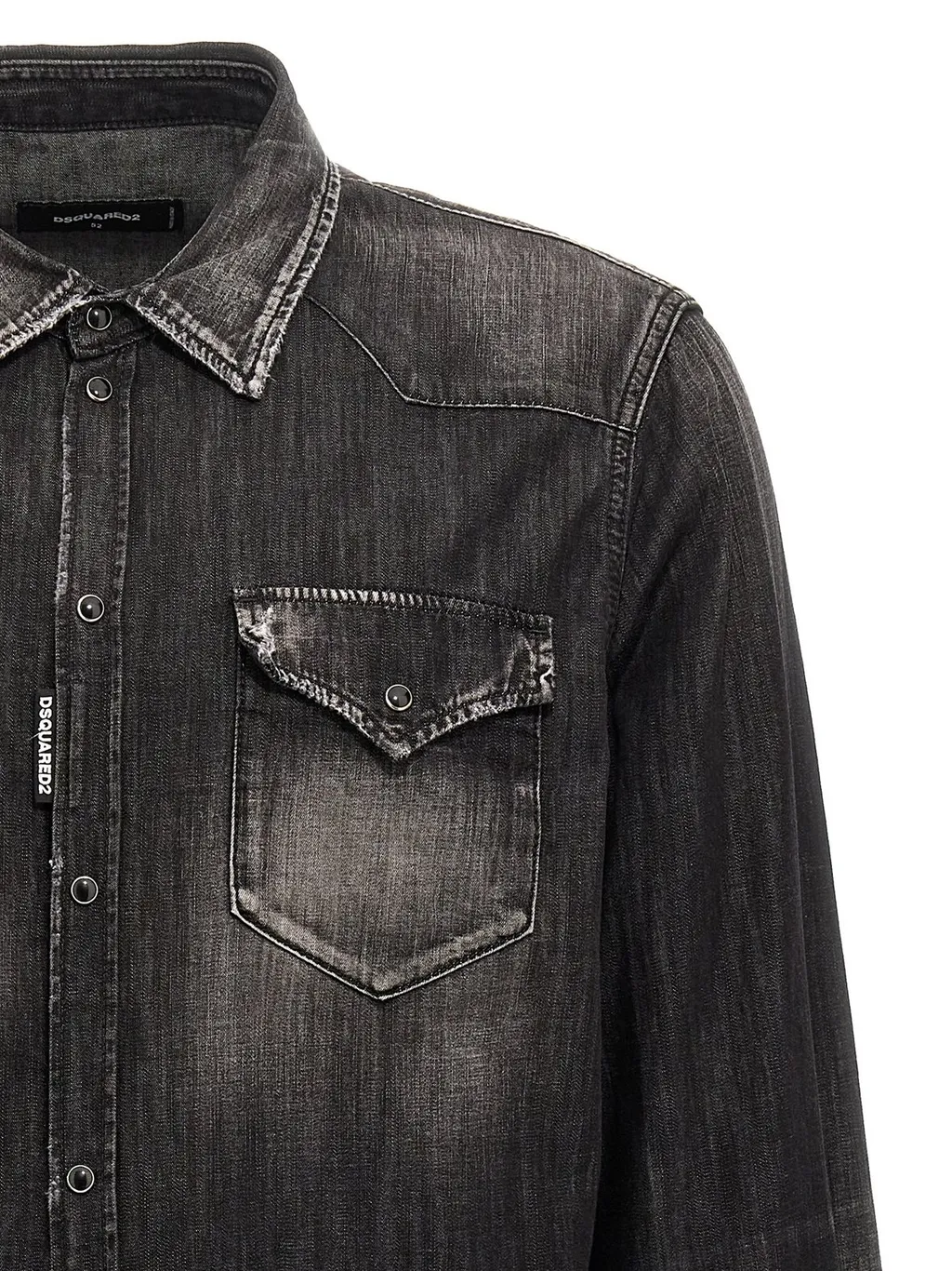 Dsquared2 Distressed Denim Shirt