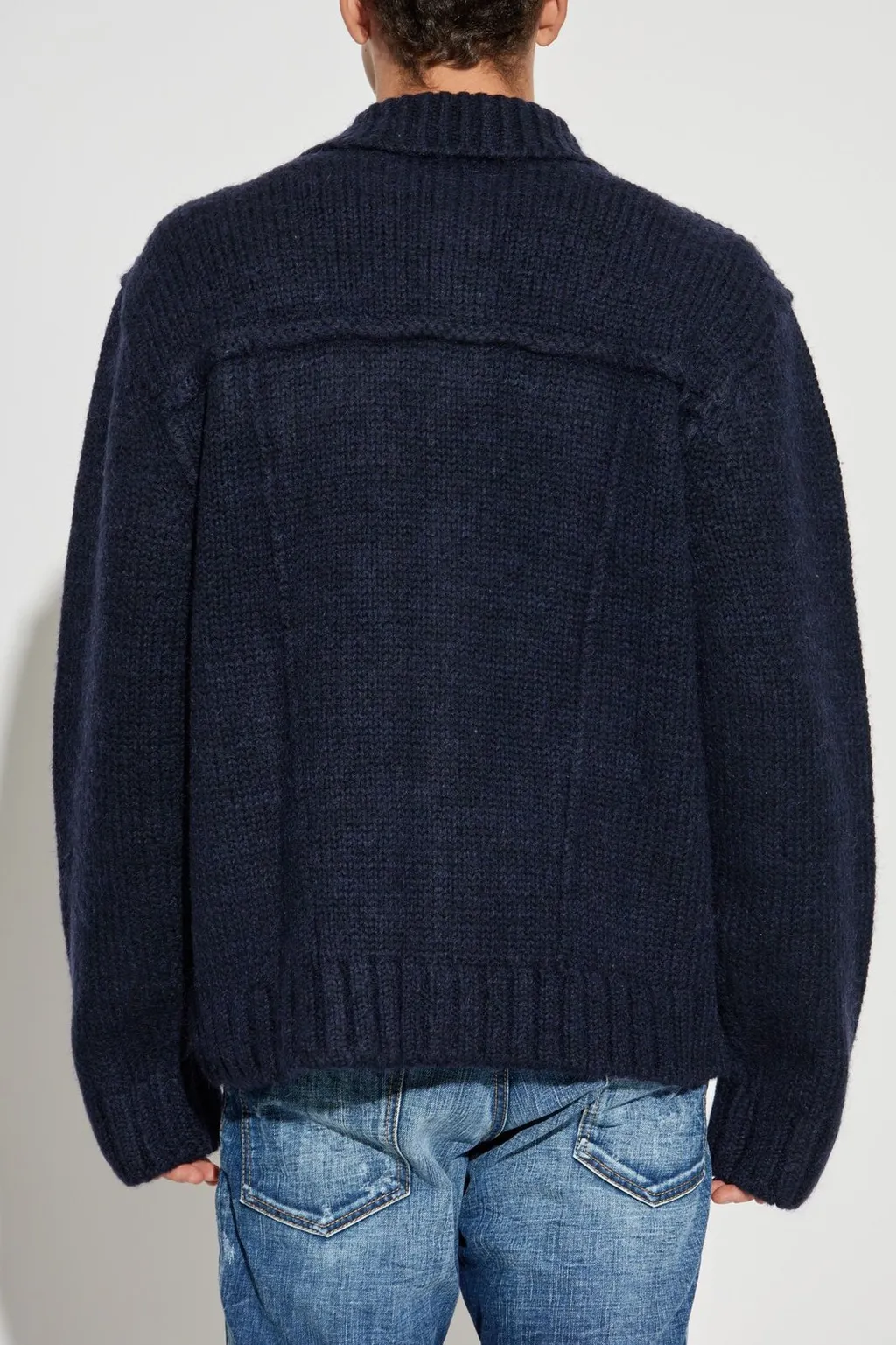 Dsquared2 Logo Tag Buttoned Knitted Cardigan