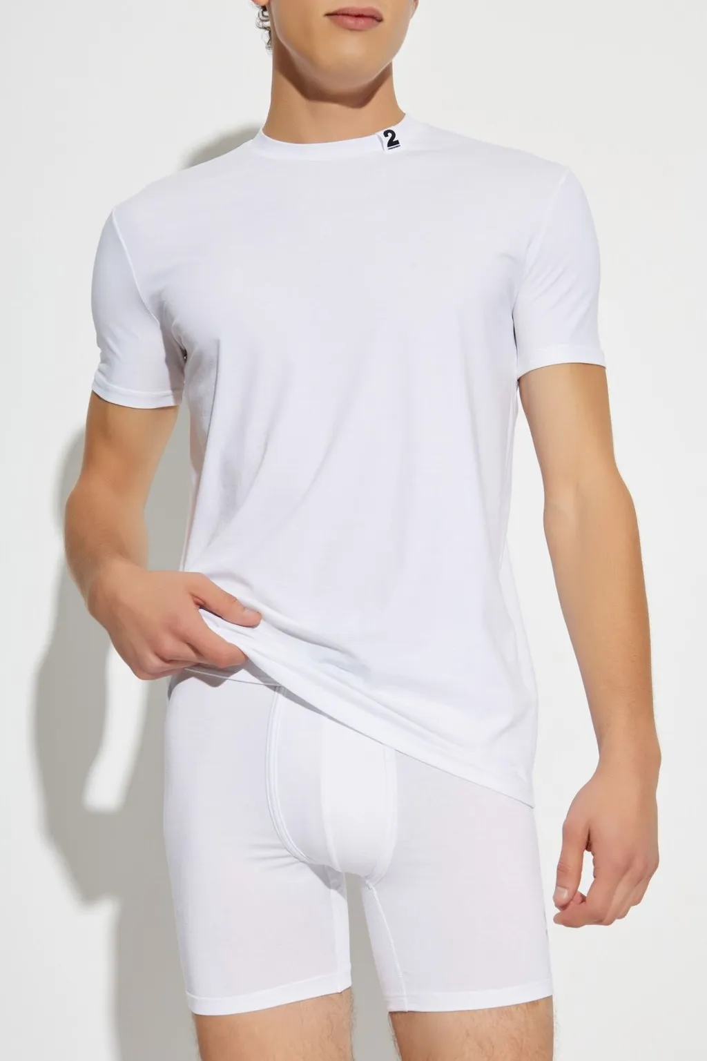 Dsquared2 Logo Patch Crewneck T-Shirt