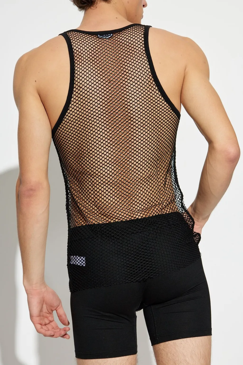 Dsquared2 Logo Patch Semi-Sheer Tank Top